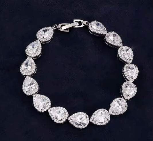 Diamond Teardrop Bracelet